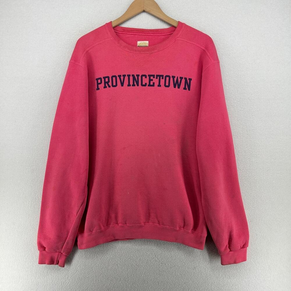 PROVINCETOWN Sweatshirt Adult M P-Town MA Cape COD PRIDE Cotton Pink VTG